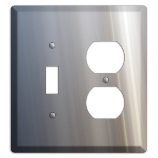 White with Blue Retro Burst Toggle / Duplex Wallplate