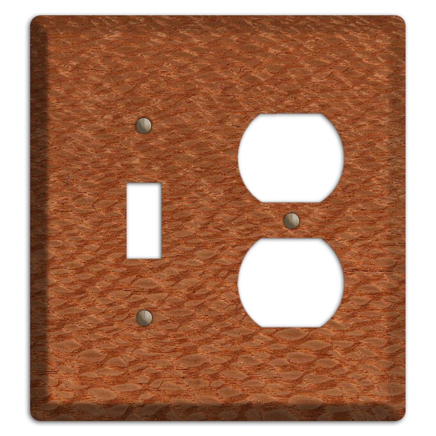 Lacewood Wood Toggle / Duplex Outlet Cover Plate