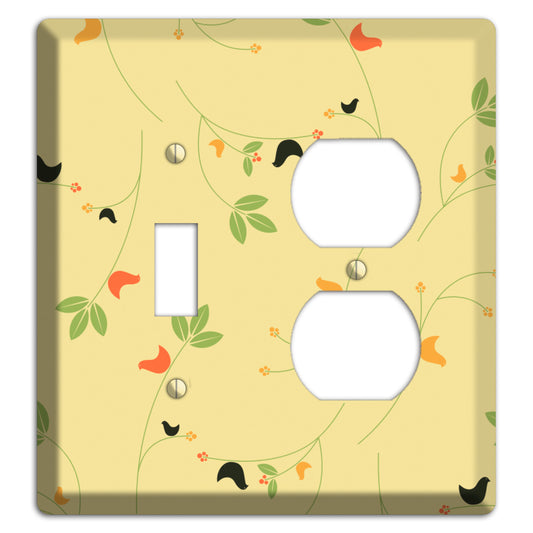 Delicate Yellow Flowers Toggle / Duplex Wallplate