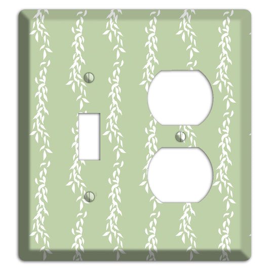 Leaves Style Z Toggle / Duplex Wallplate