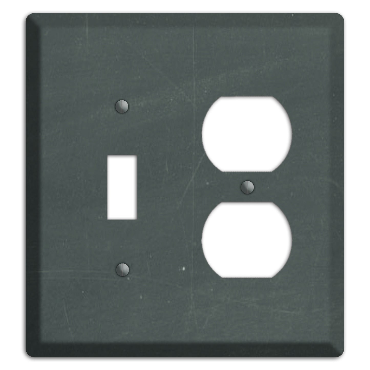 Chalk Dark Grey Toggle / Duplex Wallplate