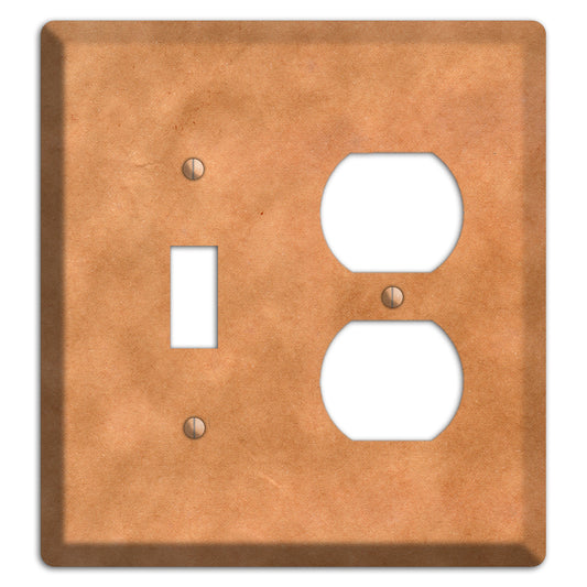 Aged Paper 8 Toggle / Duplex Wallplate