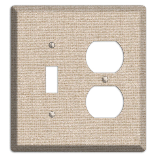 Vanilla Neutral Texture Toggle / Duplex Wallplate