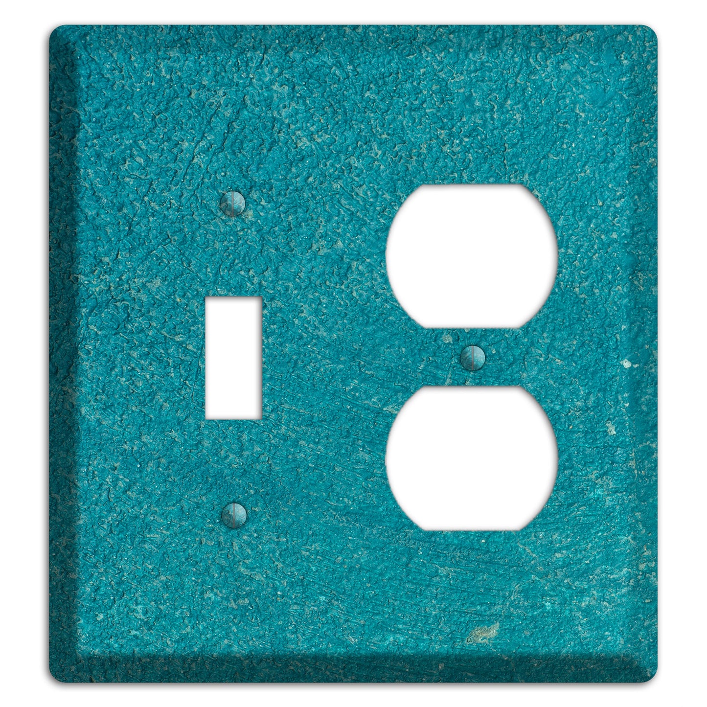 Teal concrete Toggle / Duplex Wallplate