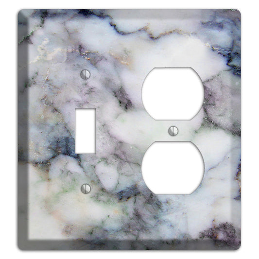 Bermuda Gray Marble Toggle / Duplex Wallplate