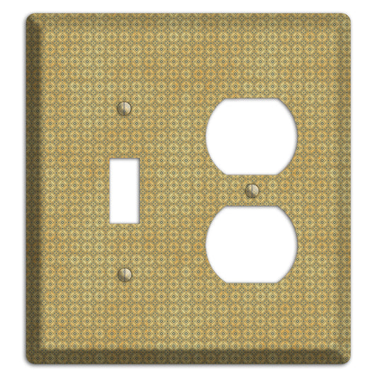 Multi Beige Arabesque Toggle / Duplex Wallplate