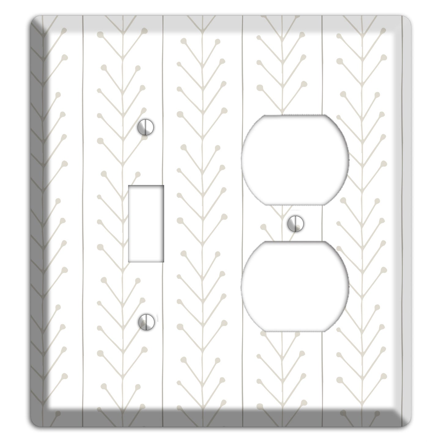 Simple Scandanavian Style F Toggle / Duplex Wallplate