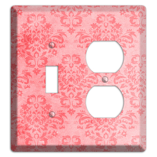 Rose Bud Soft Coral Toggle / Duplex Wallplate