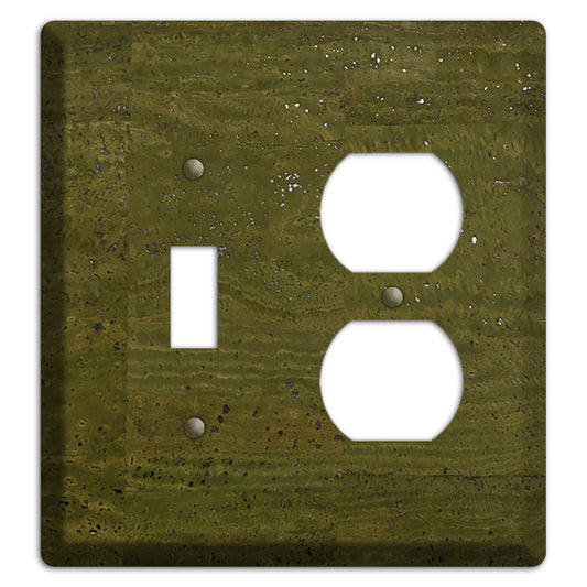 Olive Cork Toggle / Duplex Wallplate