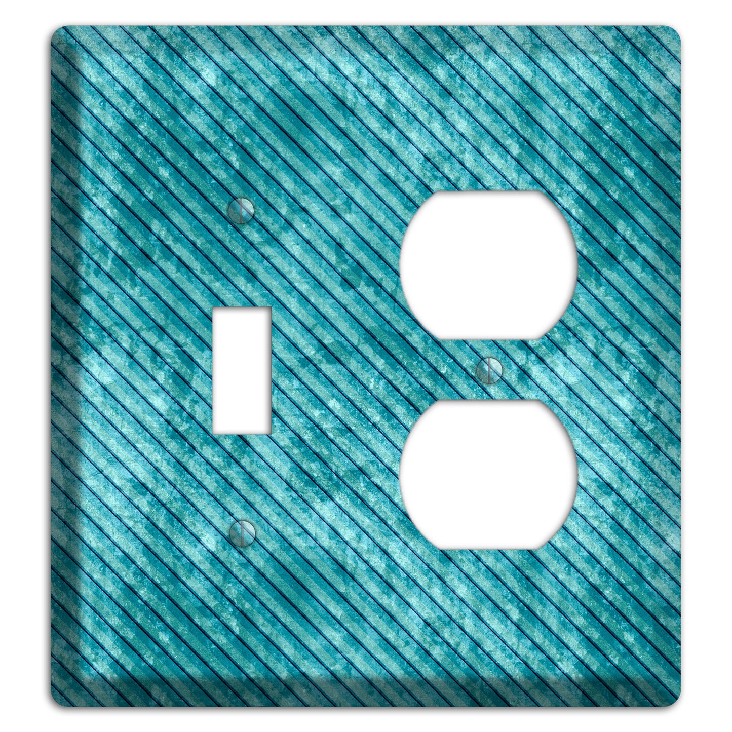 Turquoise Denim Toggle / Duplex Wallplate