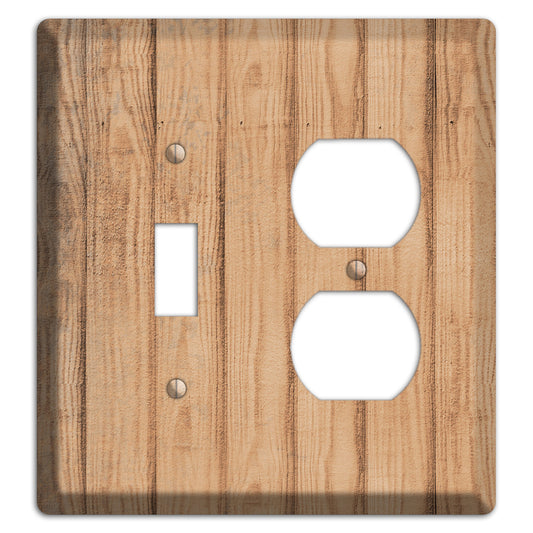 Tan Weathered Wood Toggle / Duplex Wallplate