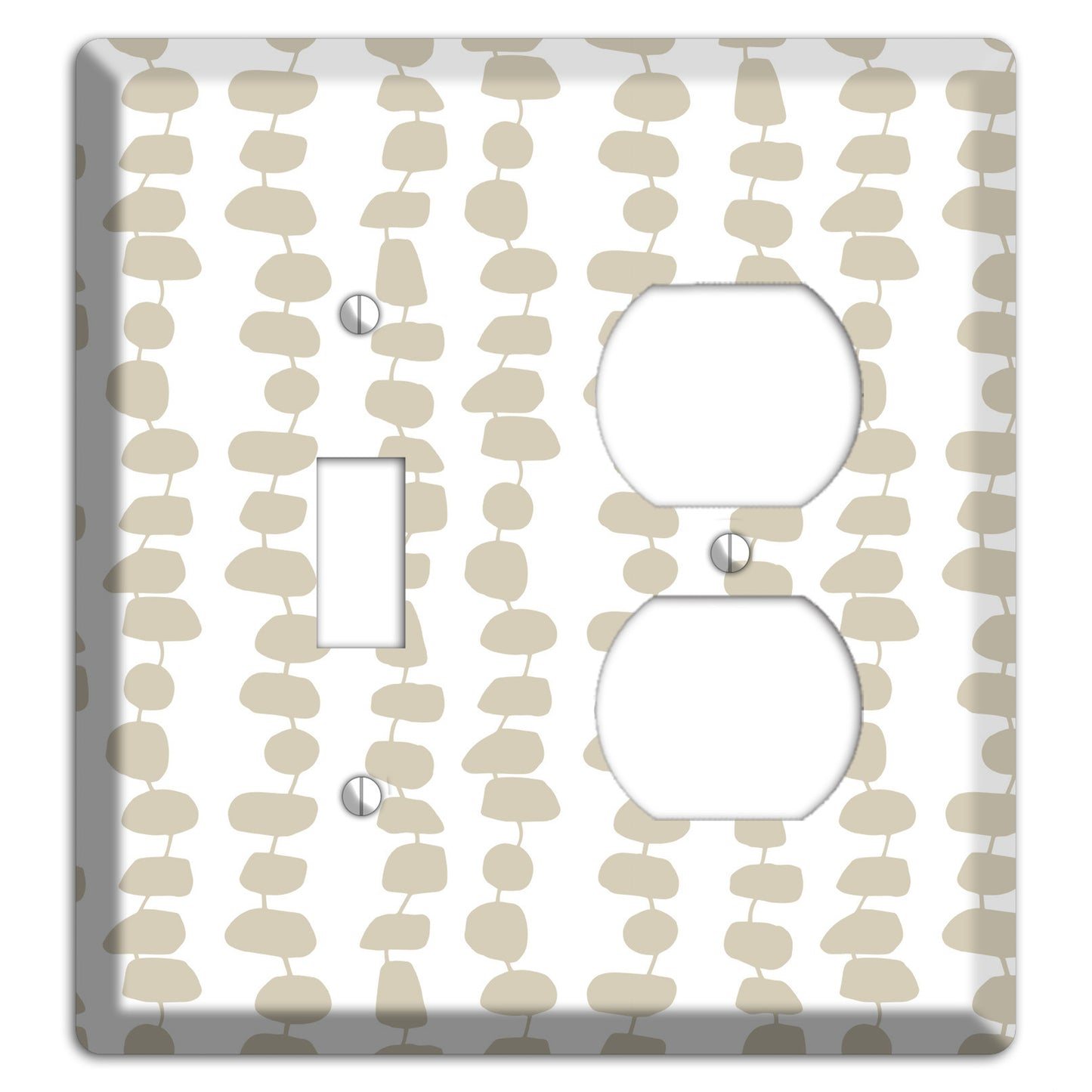 Simple Scandanavian Style M Toggle / Duplex Wallplate