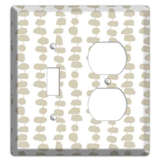 Simple Scandanavian Style M Toggle / Duplex Wallplate