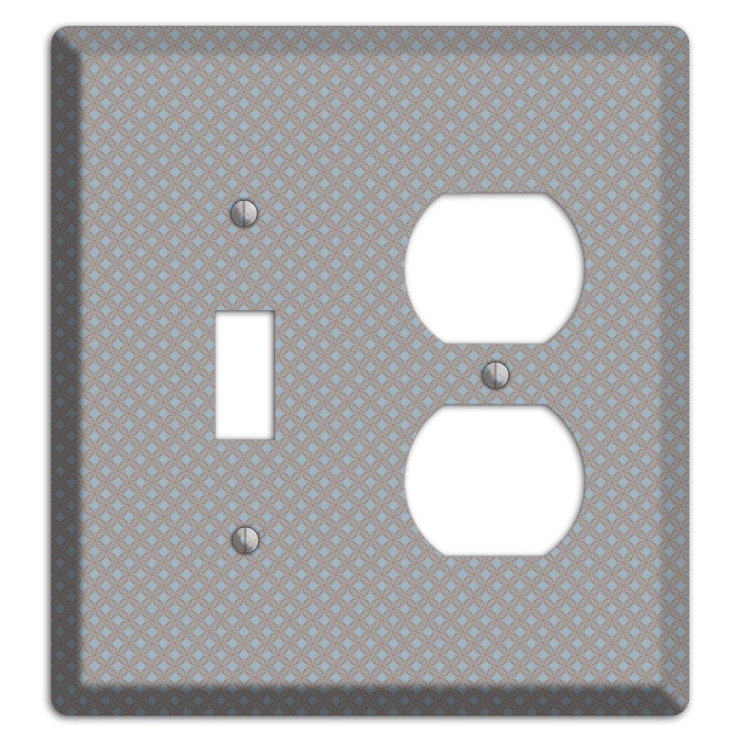 Multi Grey Lattice Toggle / Duplex Wallplate