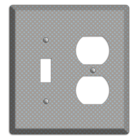 Multi Grey Lattice Toggle / Duplex Wallplate