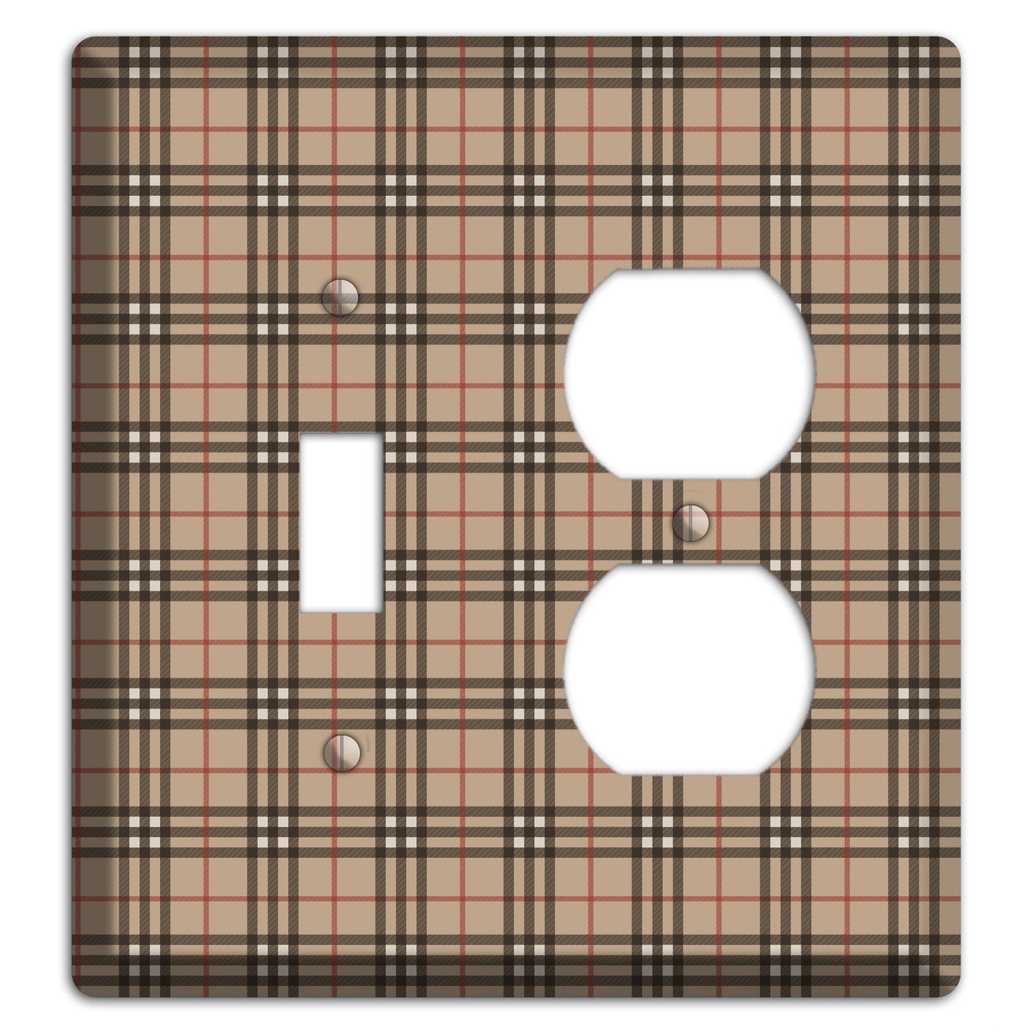 London Plaid Toggle / Duplex Wallplate