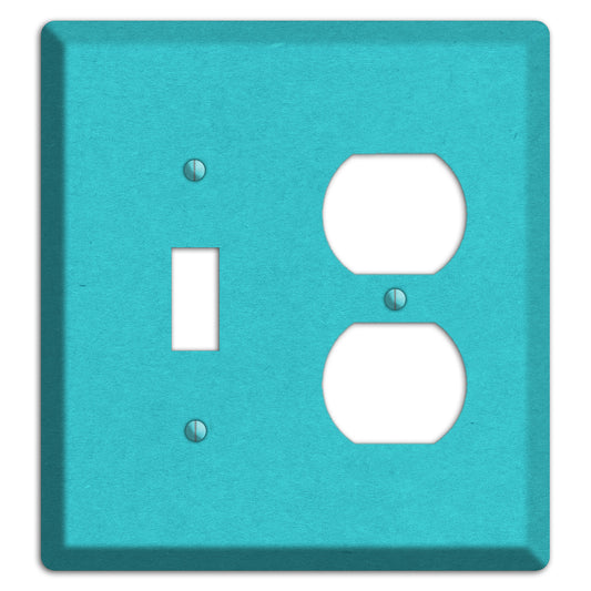 Medium Turquoise Kraft Toggle / Duplex Wallplate