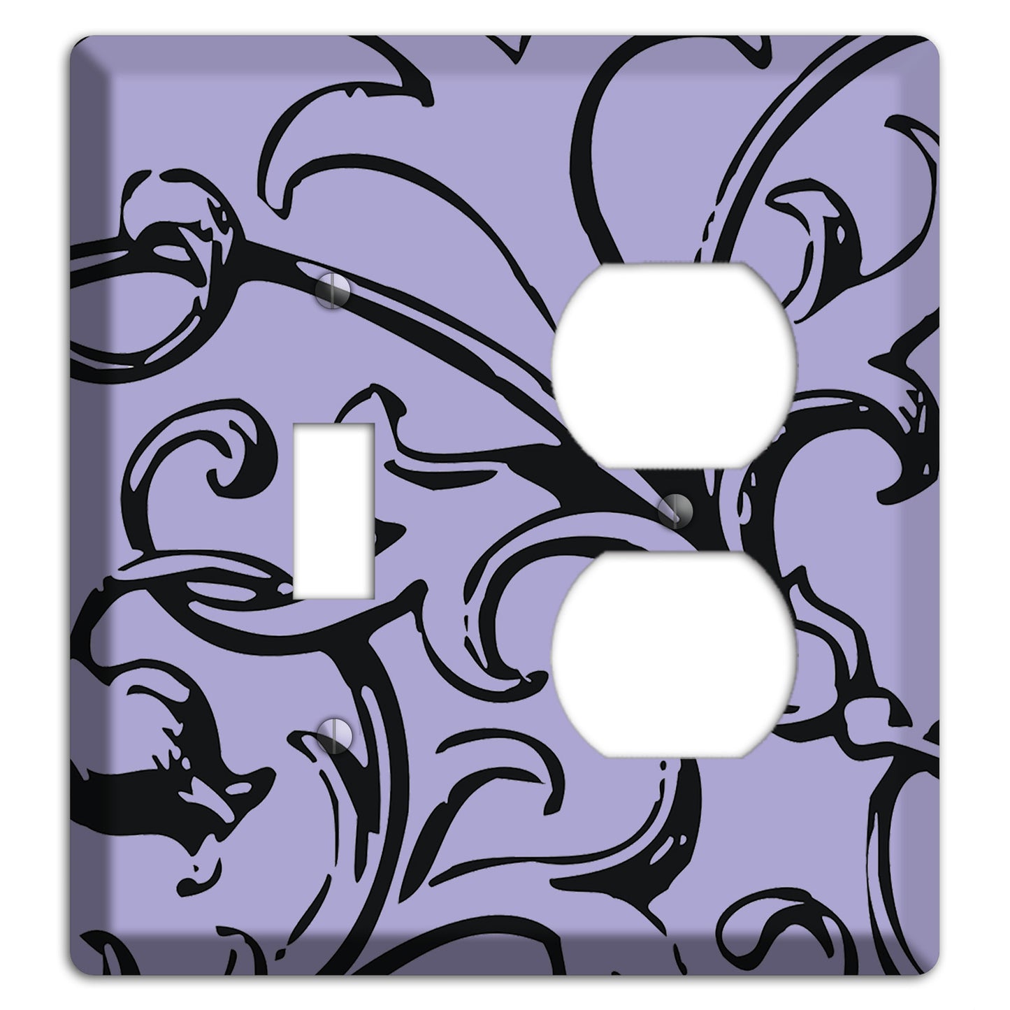 Victorian Lilac Toggle / Duplex Wallplate