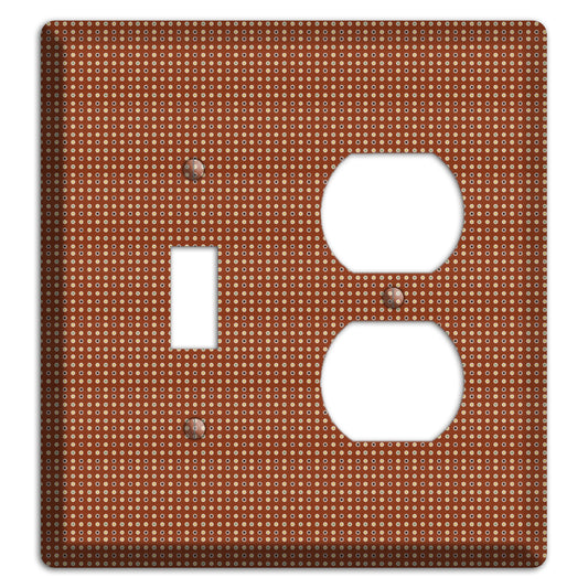 Maroon Weave Toggle / Duplex Wallplate