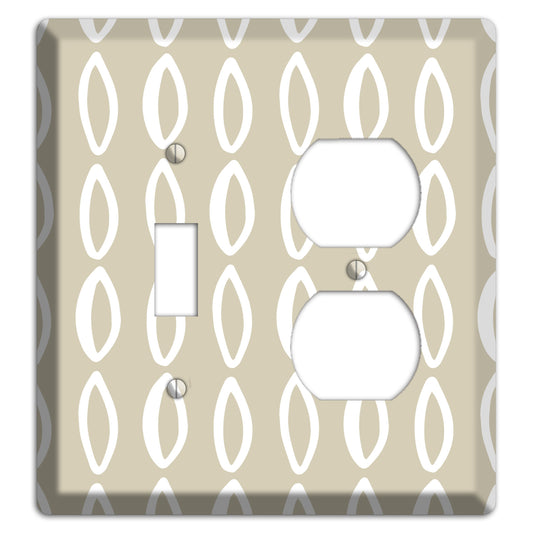 Simple Scandanavian Style Z Toggle / Duplex Wallplate