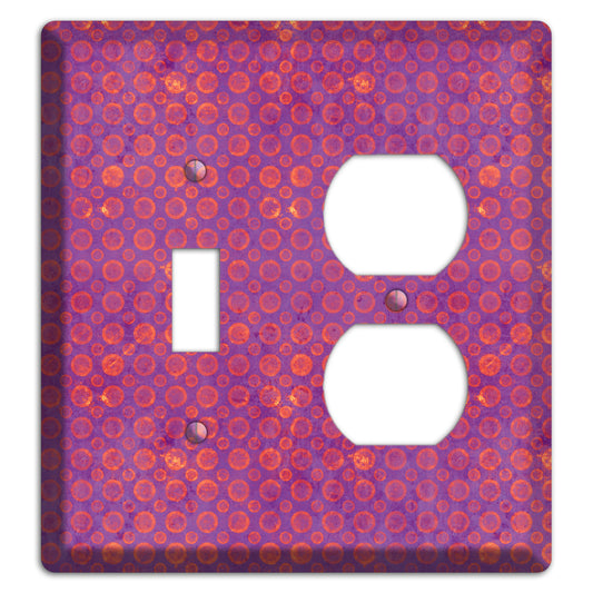 Purple and Pink Circles Toggle / Duplex Wallplate