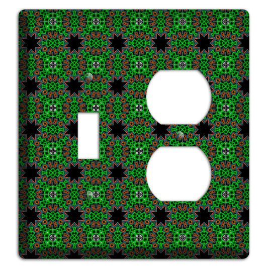 Green Foulard 2 Toggle / Duplex Wallplate