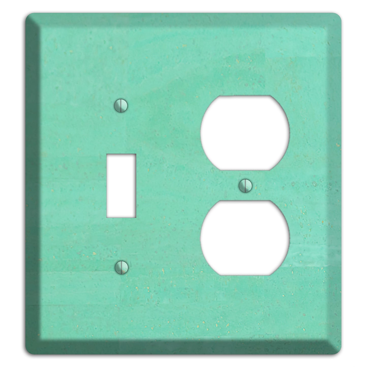 Seafoam Cork Toggle / Duplex Wallplate