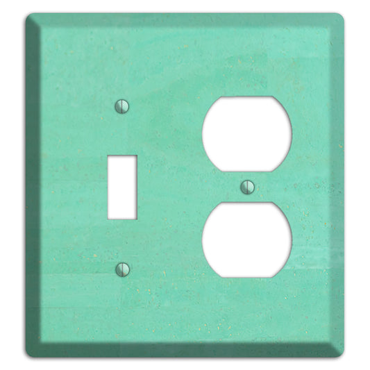 Seafoam Cork Toggle / Duplex Wallplate