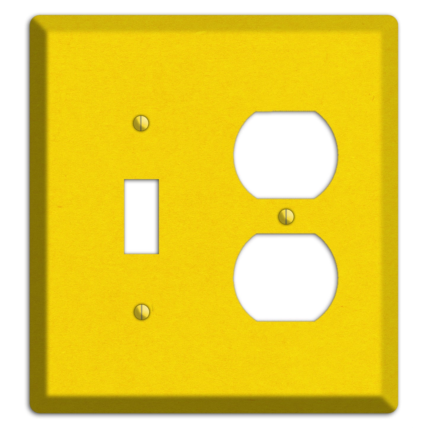 Tangerine Yellow Kraft Toggle / Duplex Wallplate