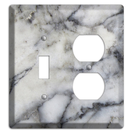 Mid Gray Marble Toggle / Duplex Wallplate