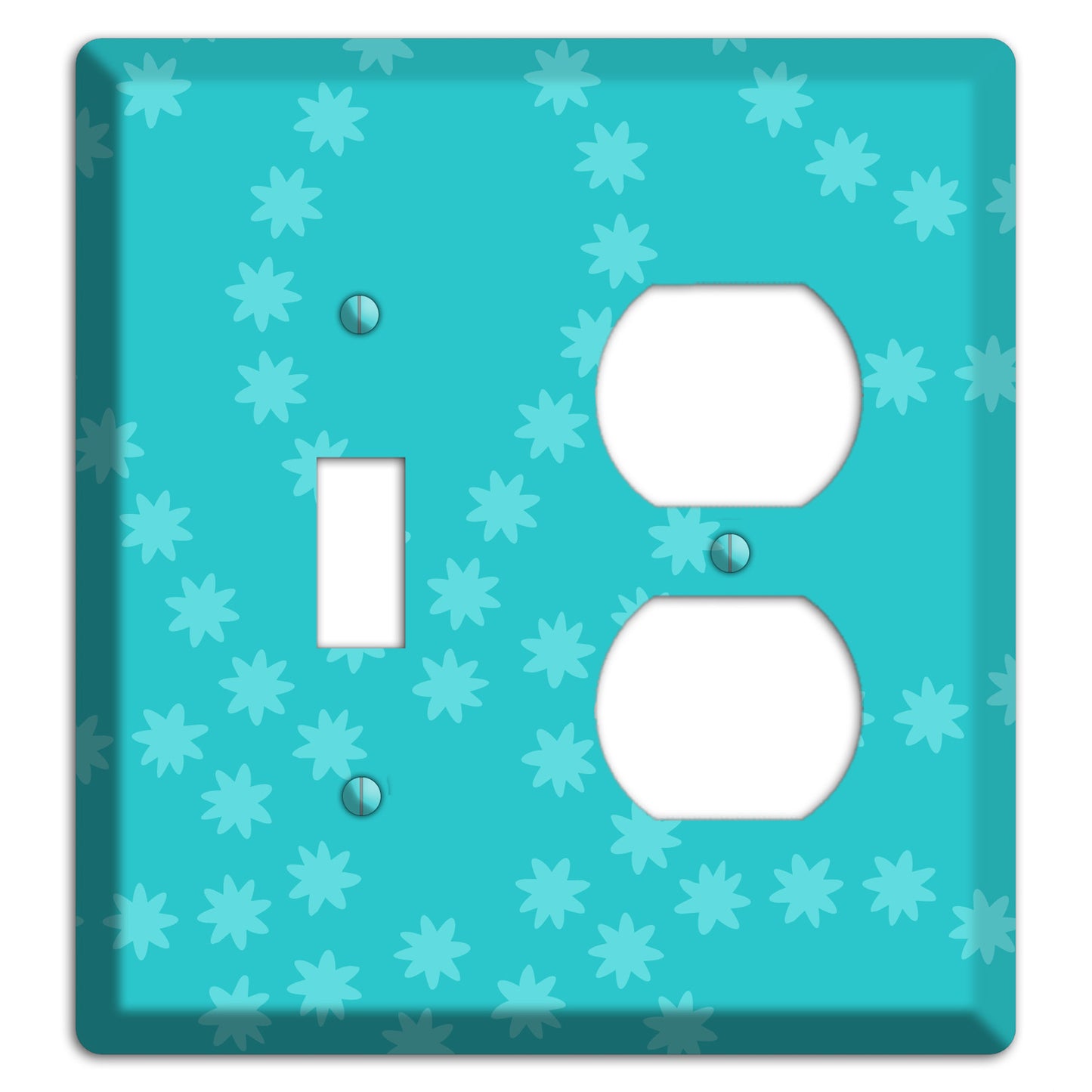 Multi Turquoise Constellation Toggle / Duplex Wallplate