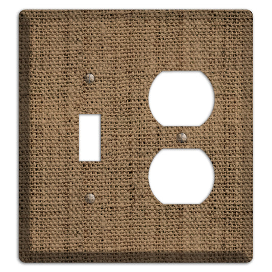 Shadow Burlap Toggle / Duplex Wallplate