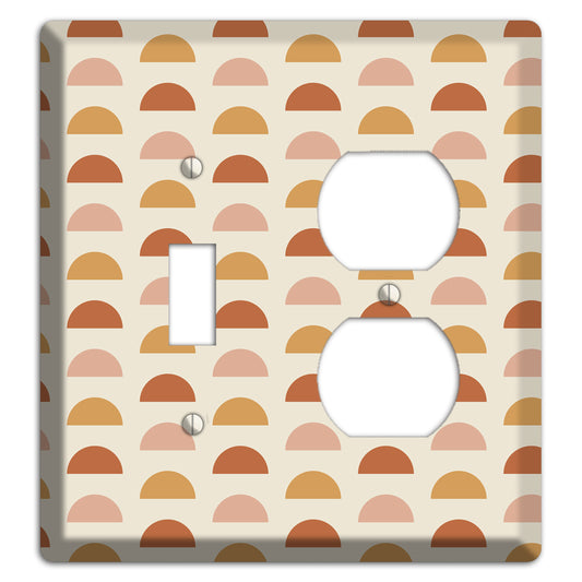 Peachy Half Moons Toggle / Duplex Wallplate