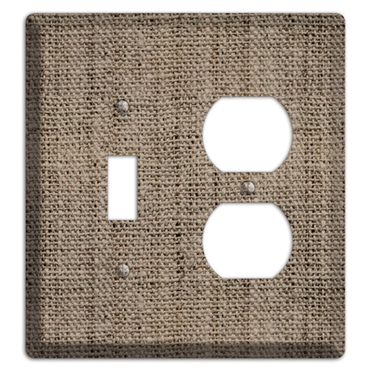 Sand Dune Burlap Toggle / Duplex Wallplate