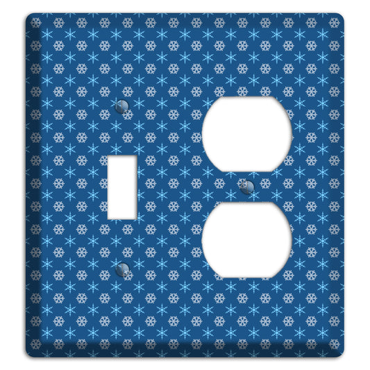 Blue Foulard Toggle / Duplex Wallplate