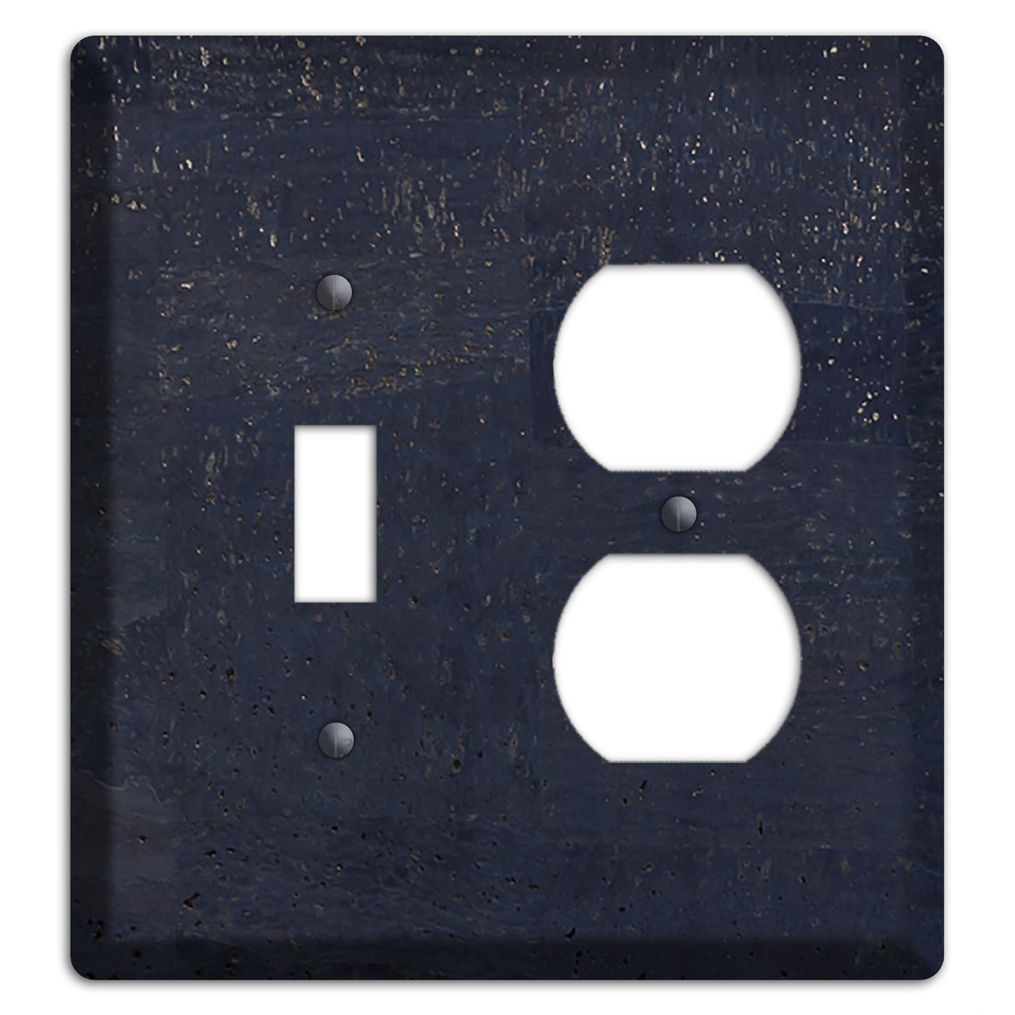 Navy Cork Toggle / Duplex Wallplate