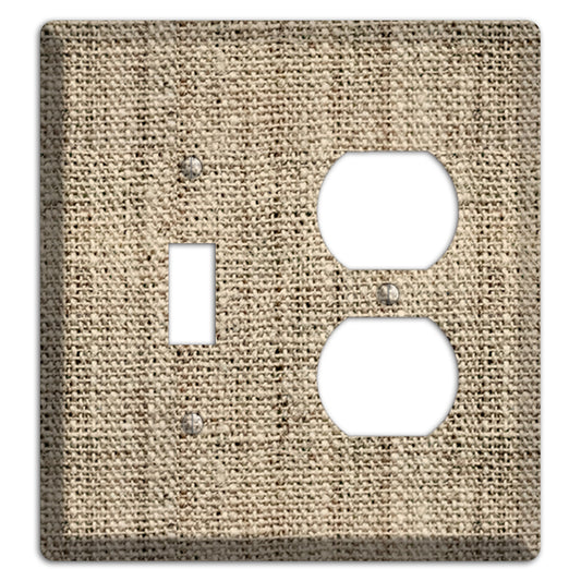 Hillary Burlap Toggle / Duplex Wallplate