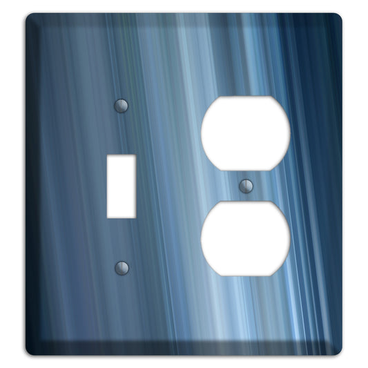 Dusty Blue Ray of Light 2 Toggle / Duplex Wallplate