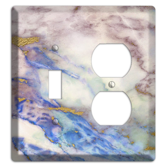 Indigo Marble Toggle / Duplex Wallplate