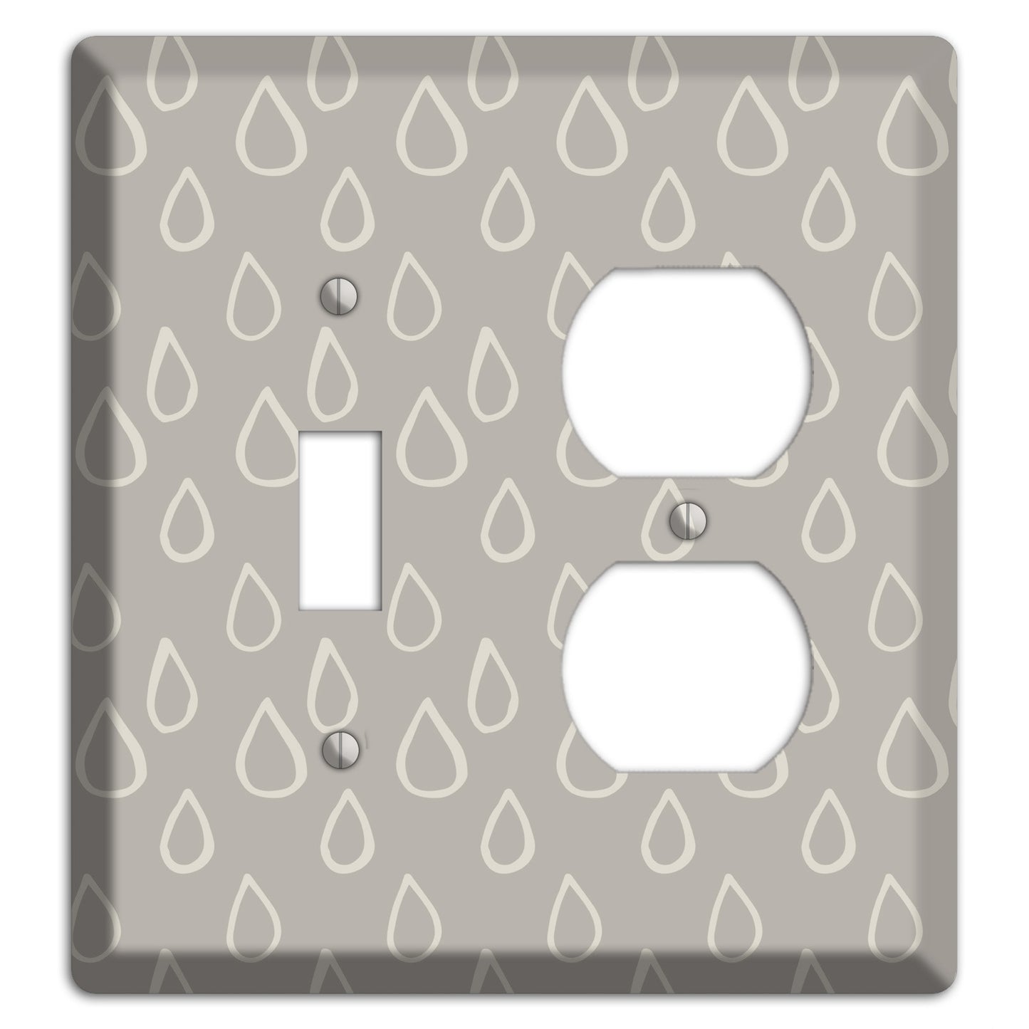 Simple Scandanavian Style N Toggle / Duplex Wallplate