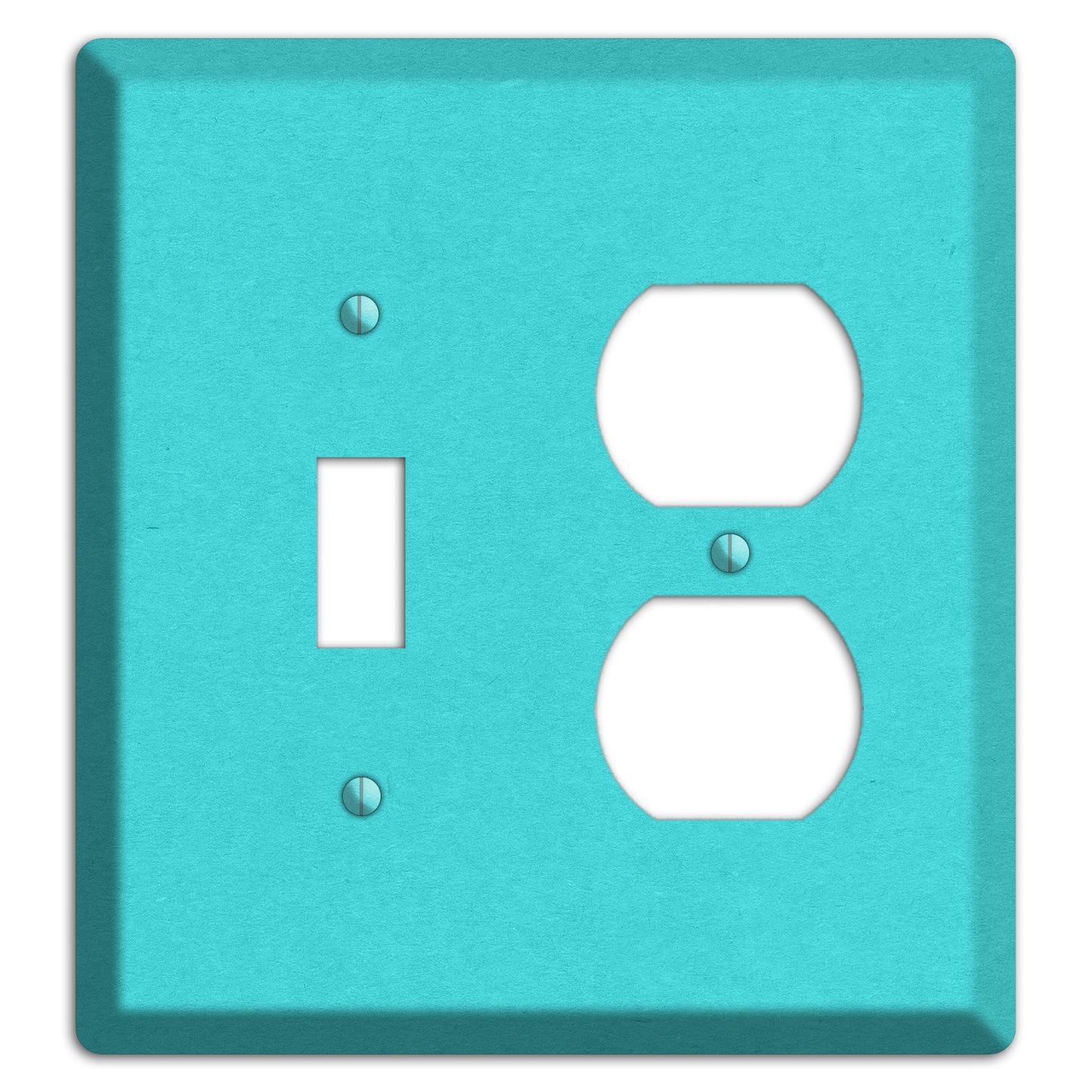 Turquoise Kraft Toggle / Duplex Wallplate