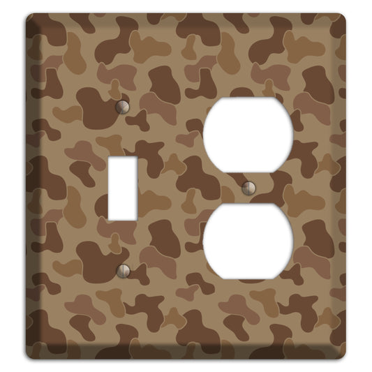 Jungle Brown Camo Toggle / Duplex Wallplate