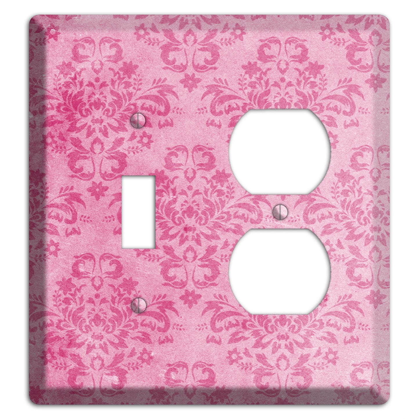 Beauty Bush Pink Texture Toggle / Duplex Wallplate