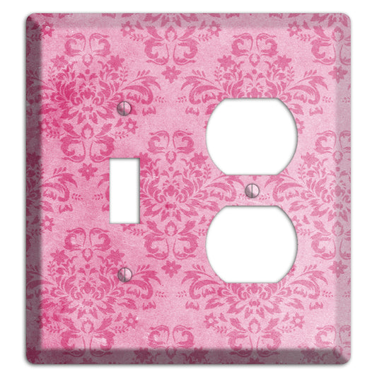 Beauty Bush Pink Texture Toggle / Duplex Wallplate