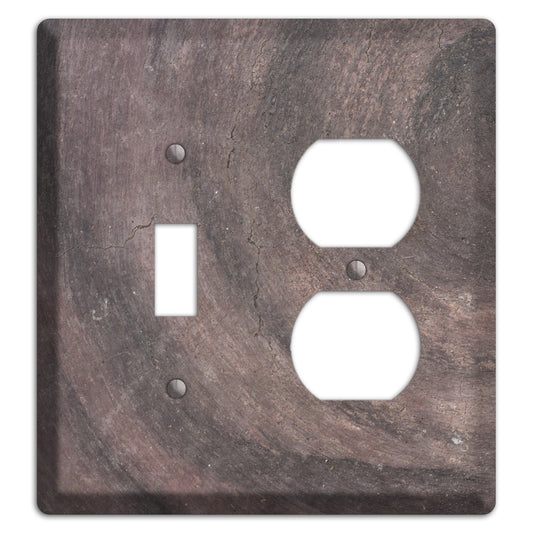 Brown Swirl Concrete Toggle / Duplex Wallplate