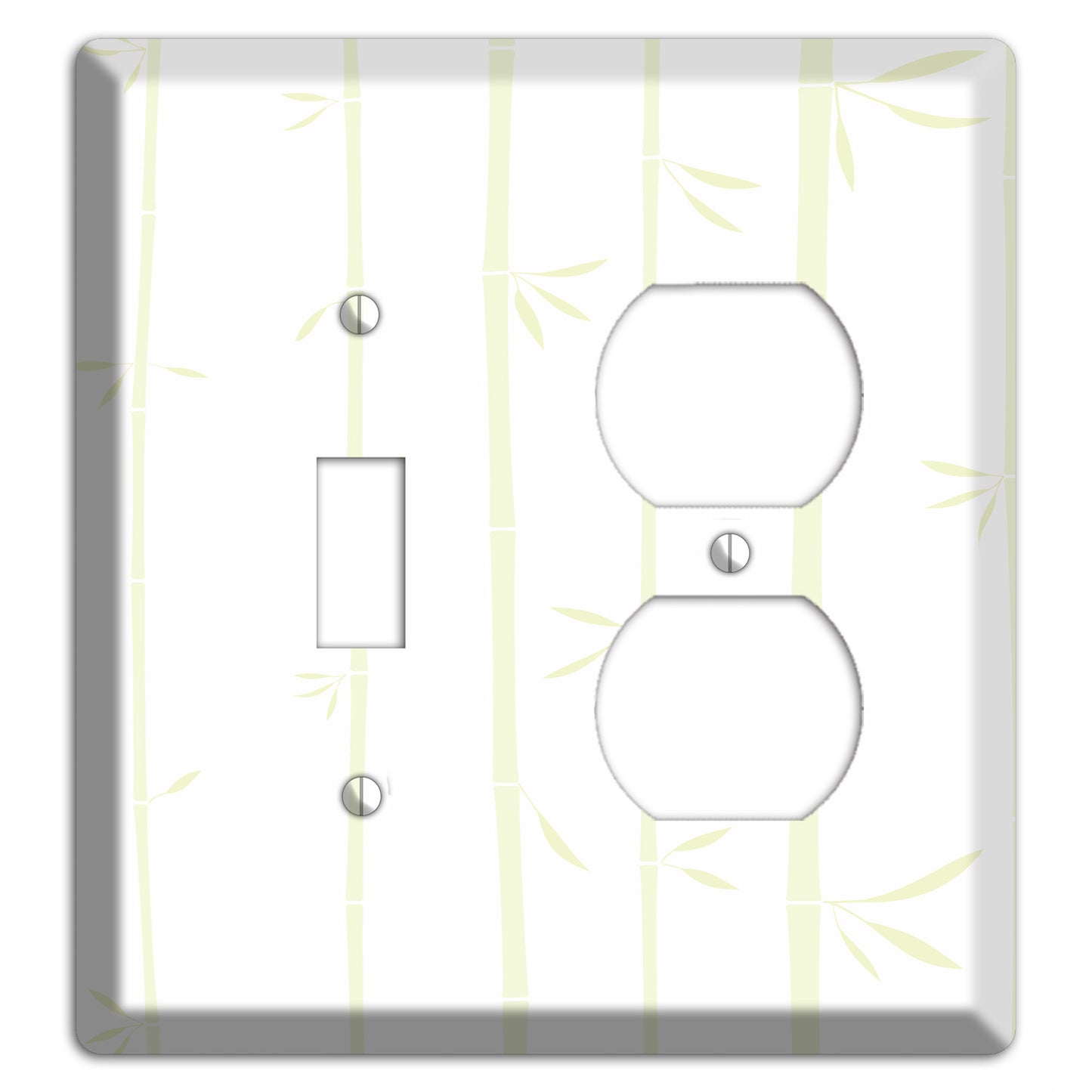 Light Green Bamboo Toggle / Duplex Wallplate