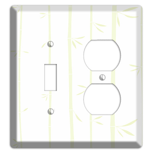 Light Green Bamboo Toggle / Duplex Wallplate