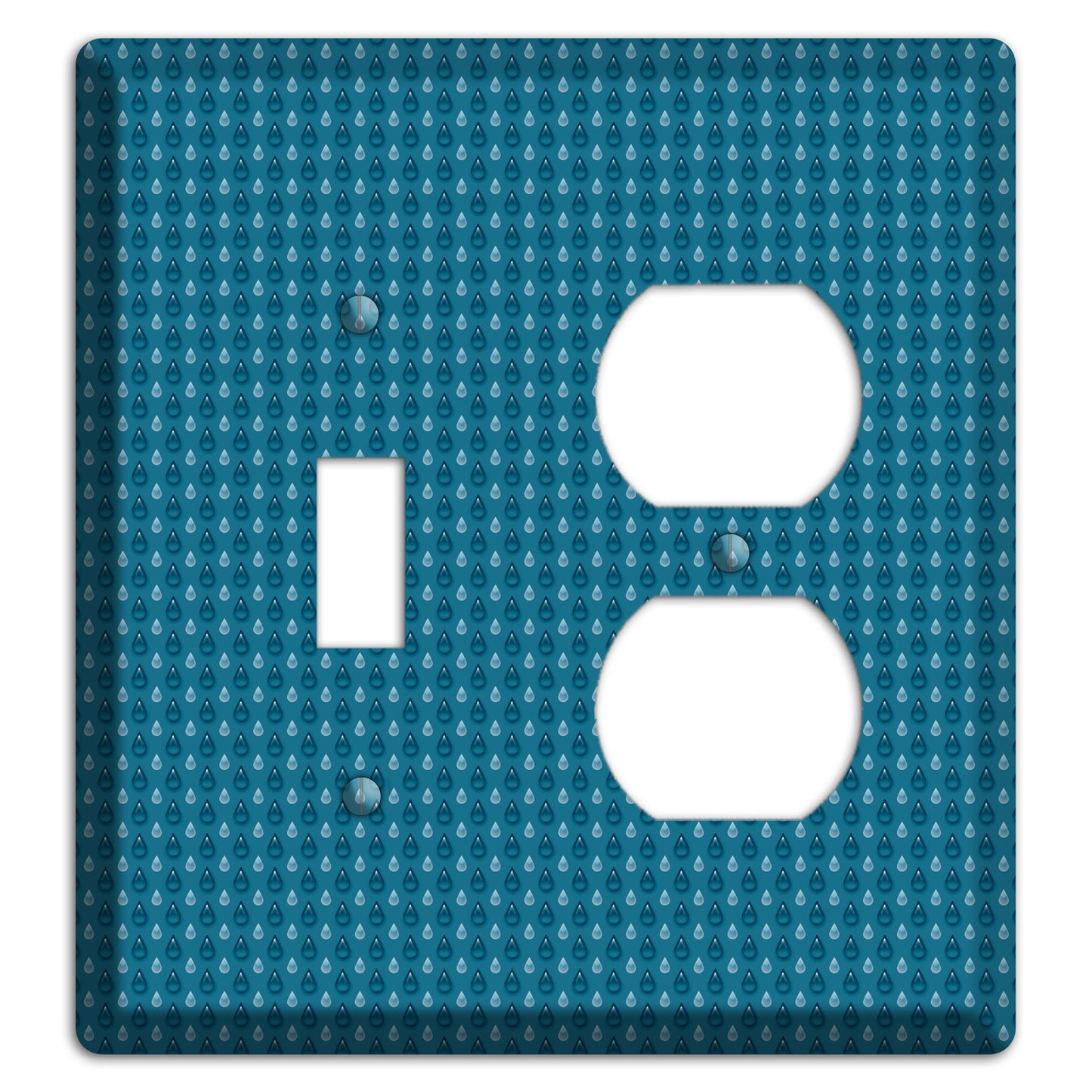 Blue Drops Toggle / Duplex Wallplate