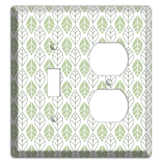 Leaves Style W Toggle / Duplex Wallplate