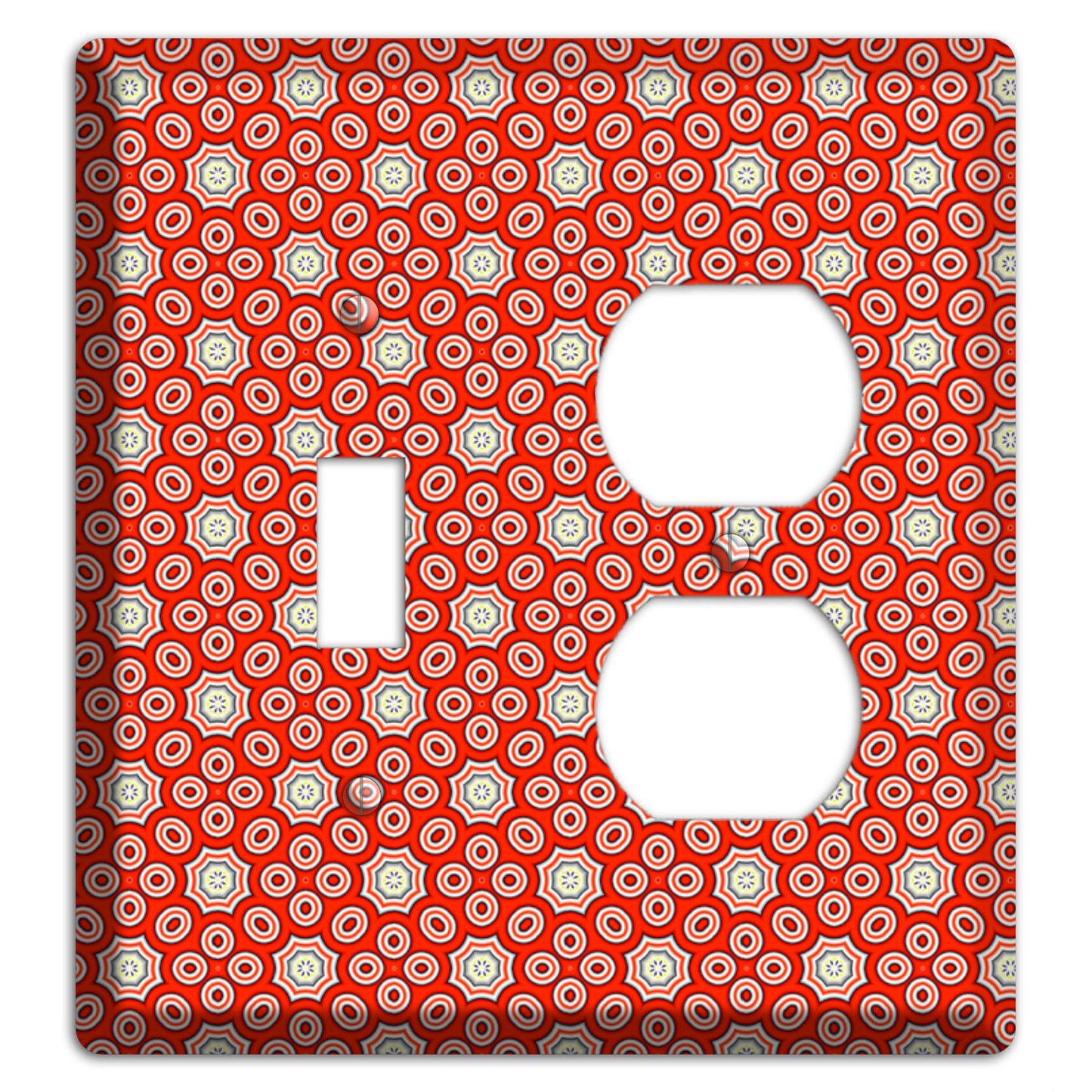 Red Foulard Toggle / Duplex Wallplate